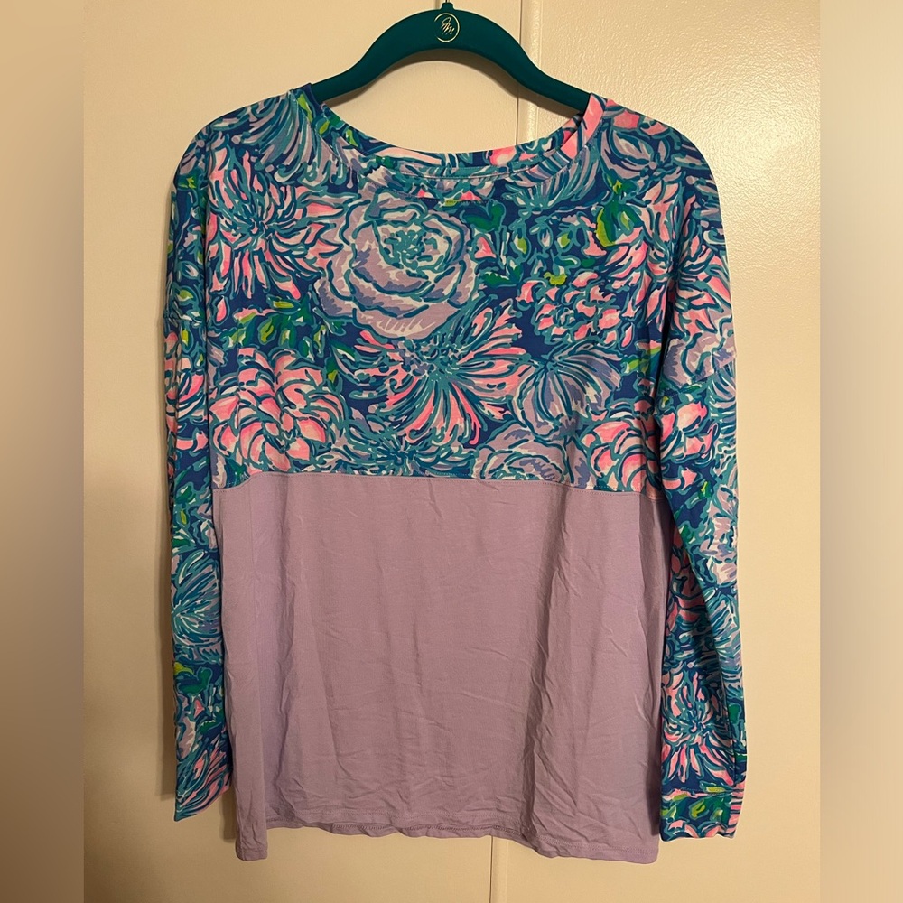 Lilly Pulitzer Finn Top Multi In Full Bloom Size XS